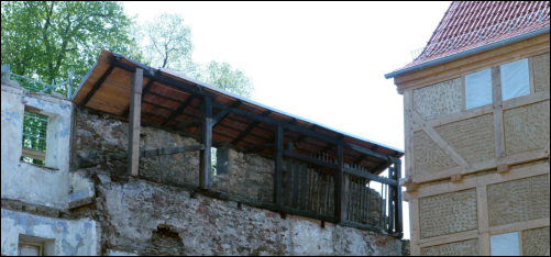 Pößneck Stadtmauer Wehrgang